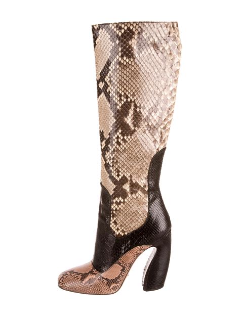 prada noots|prada snakeskin boots.